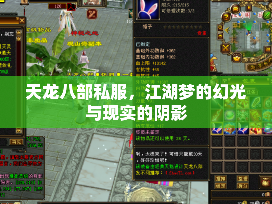 天龙八部私服，江湖梦的幻光与现实的阴影