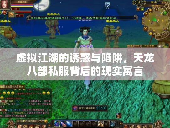 虚拟江湖的诱惑与陷阱，天龙八部私服背后的现实寓言