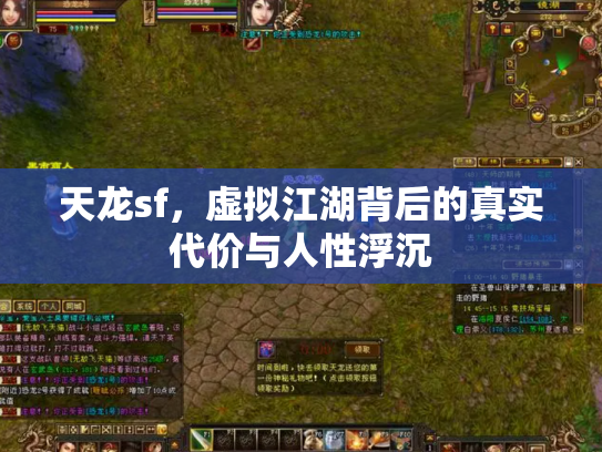 天龙sf，虚拟江湖背后的真实代价与人性浮沉