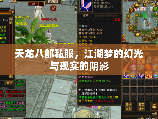 天龙八部私服，江湖梦的幻光与现实的阴影