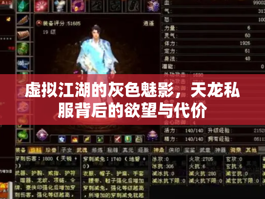 虚拟江湖的灰色魅影，天龙私服背后的欲望与代价