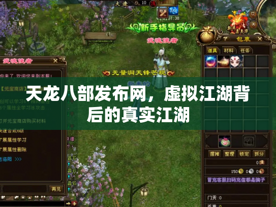 天龙八部发布网，虚拟江湖背后的真实江湖
