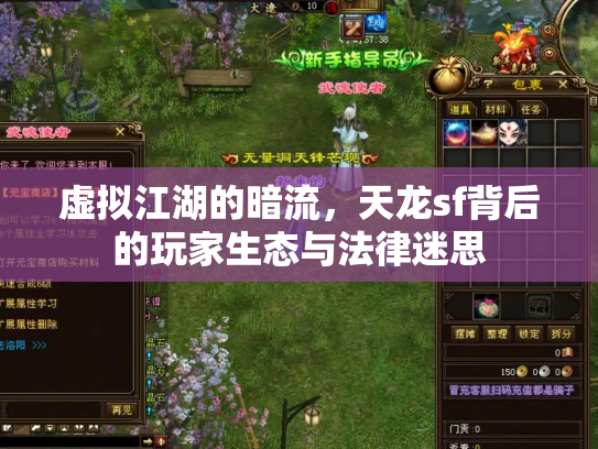 虚拟江湖的暗流，天龙sf背后的玩家生态与法律迷思