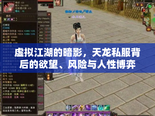 虚拟江湖的暗影，天龙私服背后的欲望、风险与人性博弈