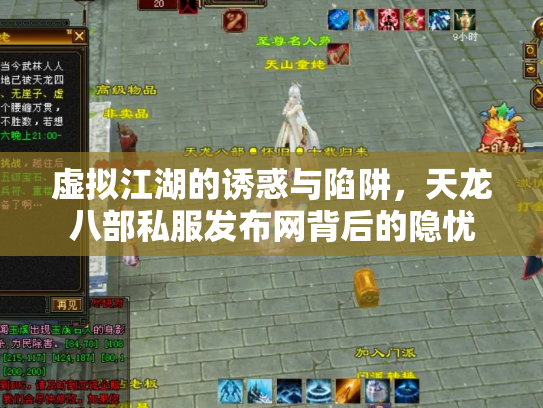 虚拟江湖的诱惑与陷阱，天龙八部私服发布网背后的隐忧