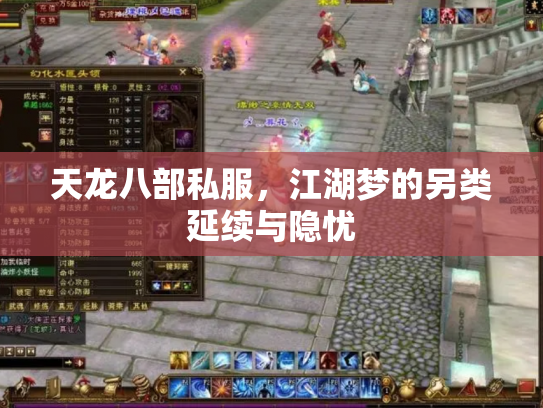 天龙八部私服，江湖梦的另类延续与隐忧