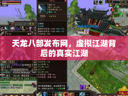 天龙八部发布网，虚拟江湖背后的真实江湖