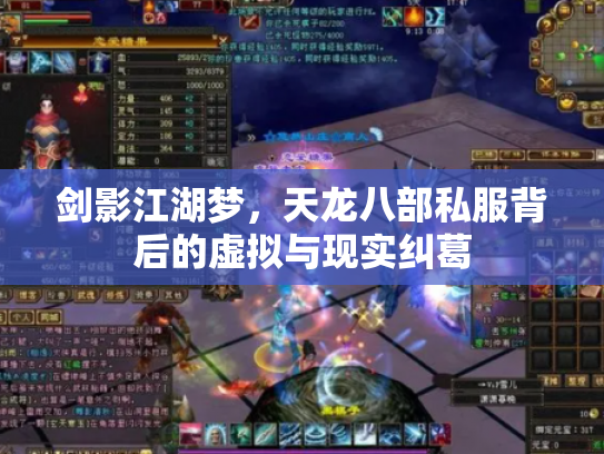剑影江湖梦，天龙八部私服背后的虚拟与现实纠葛