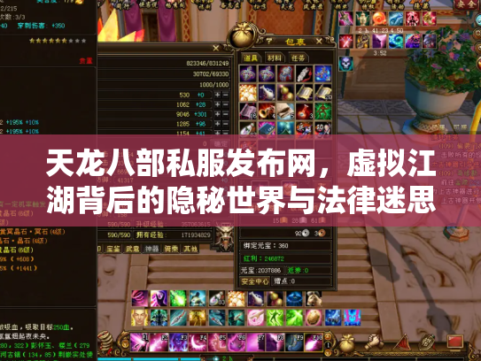 天龙八部私服发布网，虚拟江湖背后的隐秘世界与法律迷思