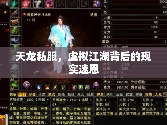 天龙私服，虚拟江湖背后的现实迷思