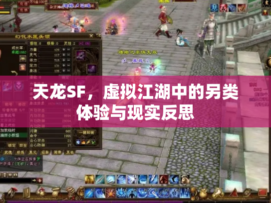 天龙SF，虚拟江湖中的另类体验与现实反思