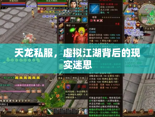 天龙私服，虚拟江湖背后的现实迷思