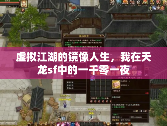 虚拟江湖的镜像人生，我在天龙sf中的一千零一夜