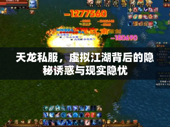 天龙私服，虚拟江湖背后的隐秘诱惑与现实隐忧
