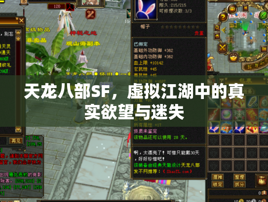 天龙八部SF，虚拟江湖中的真实欲望与迷失