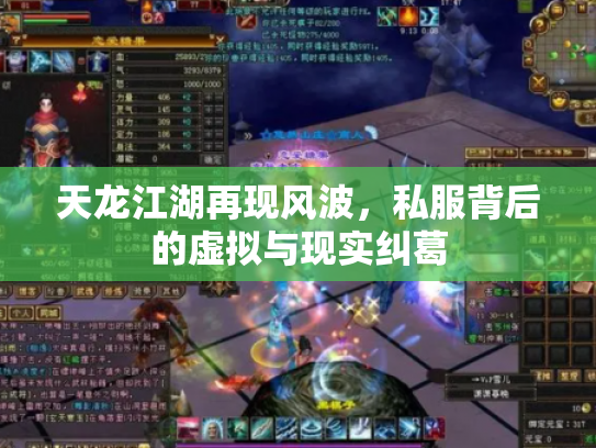 天龙江湖再现风波，私服背后的虚拟与现实纠葛