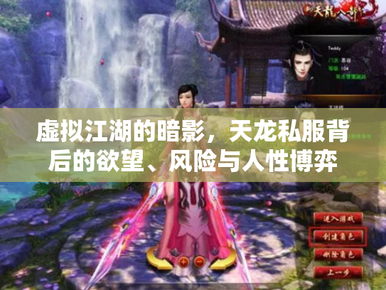 虚拟江湖的暗影，天龙私服背后的欲望、风险与人性博弈