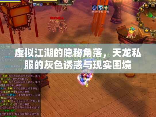 虚拟江湖的隐秘角落，天龙私服的灰色诱惑与现实困境