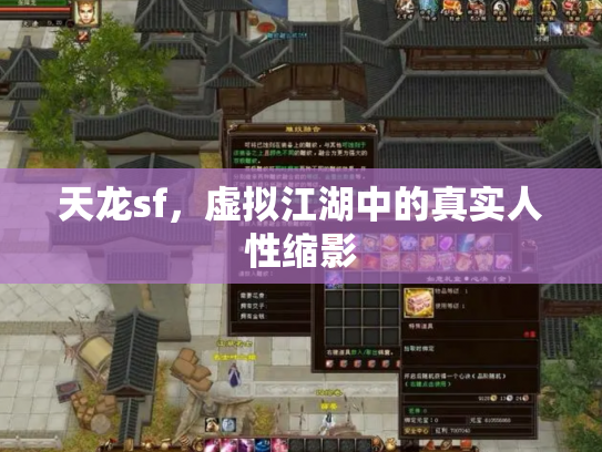 天龙sf，虚拟江湖中的真实人性缩影