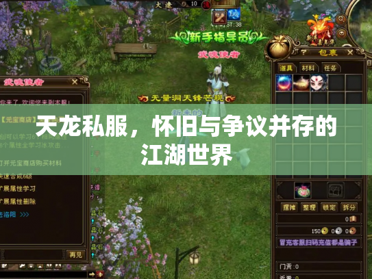 天龙私服，怀旧与争议并存的江湖世界
