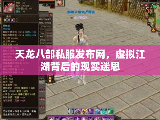 天龙八部私服发布网，虚拟江湖背后的现实迷思