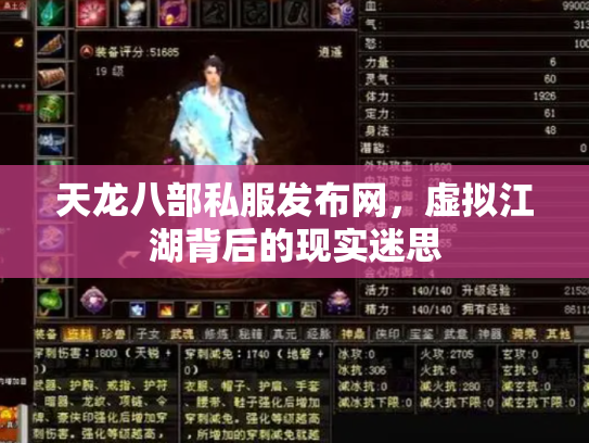 天龙八部私服发布网，虚拟江湖背后的现实迷思