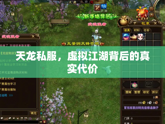 天龙私服，虚拟江湖背后的真实代价