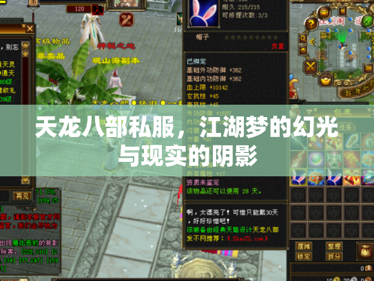 天龙八部私服，江湖梦的幻光与现实的阴影