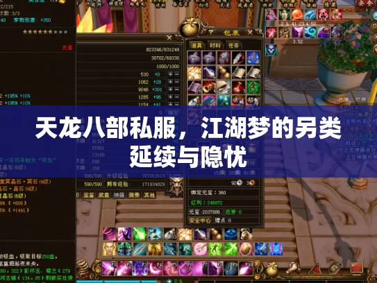 天龙八部私服，江湖梦的另类延续与隐忧