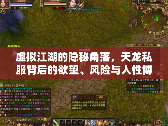 虚拟江湖的隐秘角落，天龙私服背后的欲望、风险与人性博弈