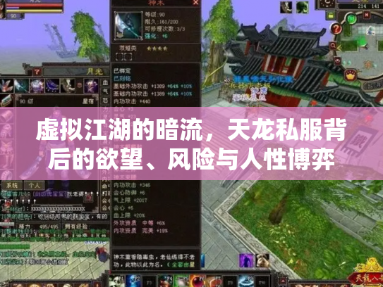 虚拟江湖的暗流，天龙私服背后的欲望、风险与人性博弈