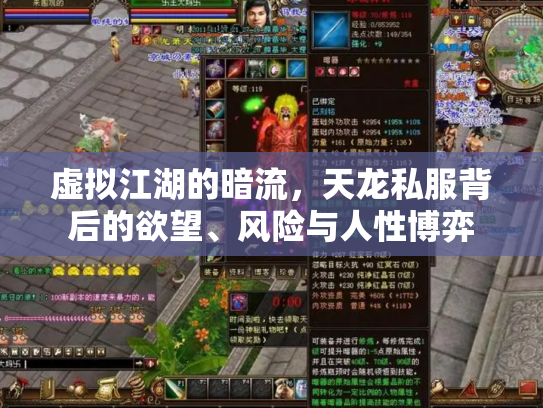 虚拟江湖的暗流，天龙私服背后的欲望、风险与人性博弈