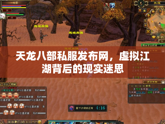 天龙八部私服发布网，虚拟江湖背后的现实迷思