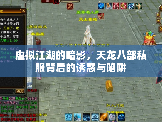 虚拟江湖的暗影，天龙八部私服背后的诱惑与陷阱