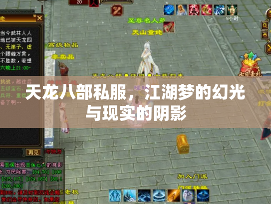天龙八部私服，江湖梦的幻光与现实的阴影