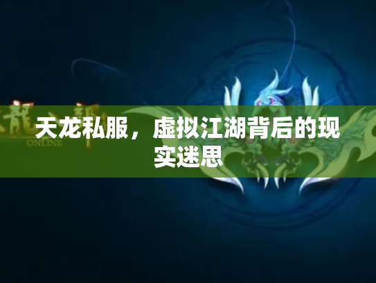 天龙私服，虚拟江湖背后的现实迷思