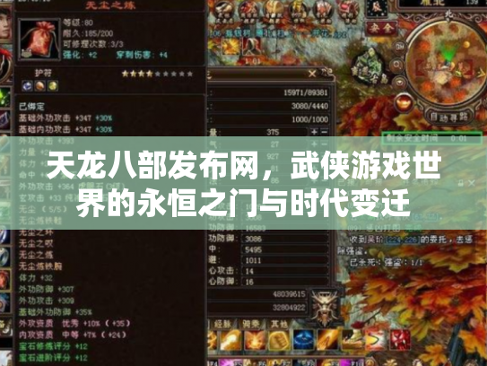 天龙八部发布网，武侠游戏世界的永恒之门与时代变迁