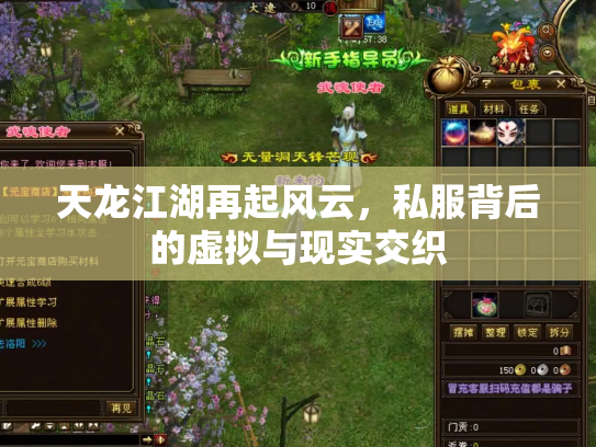 天龙江湖再起风云，私服背后的虚拟与现实交织