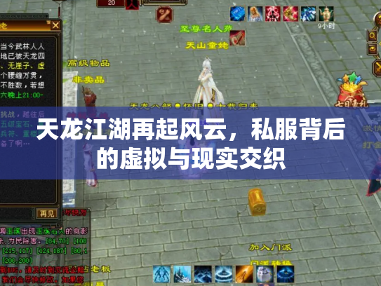 天龙江湖再起风云，私服背后的虚拟与现实交织