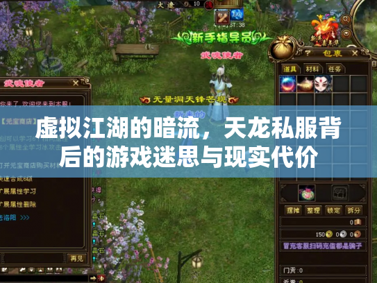 虚拟江湖的暗流，天龙私服背后的游戏迷思与现实代价