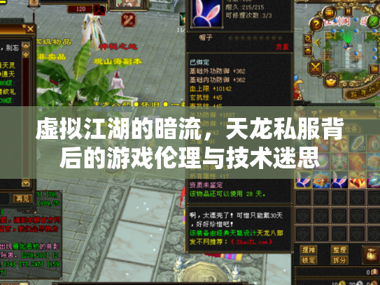 虚拟江湖的暗流，天龙私服背后的游戏伦理与技术迷思