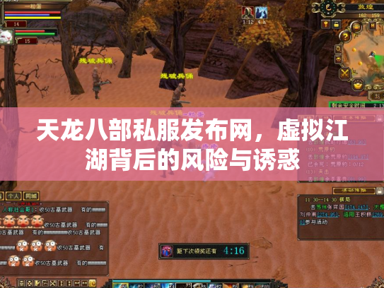 天龙八部私服发布网，虚拟江湖背后的风险与诱惑