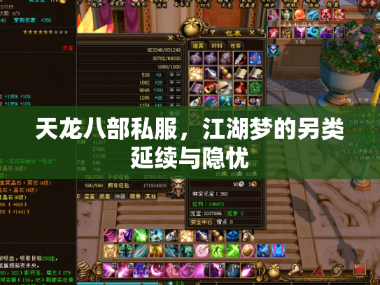 天龙八部私服，江湖梦的另类延续与隐忧