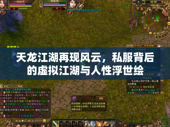 天龙江湖再现风云，私服背后的虚拟江湖与人性浮世绘