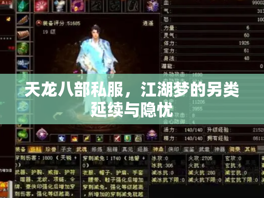 天龙八部私服，江湖梦的另类延续与隐忧