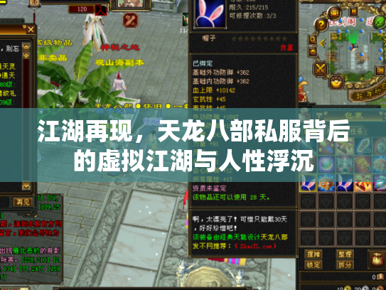 江湖再现，天龙八部私服背后的虚拟江湖与人性浮沉