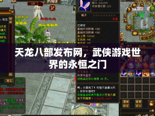 天龙八部发布网，武侠游戏世界的永恒之门