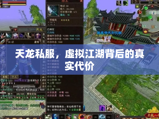 天龙私服，虚拟江湖背后的真实代价