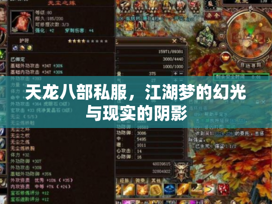 天龙八部私服，江湖梦的幻光与现实的阴影
