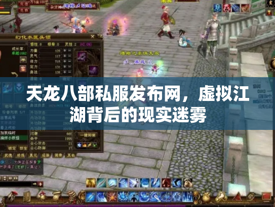 天龙八部私服发布网，虚拟江湖背后的现实迷雾
